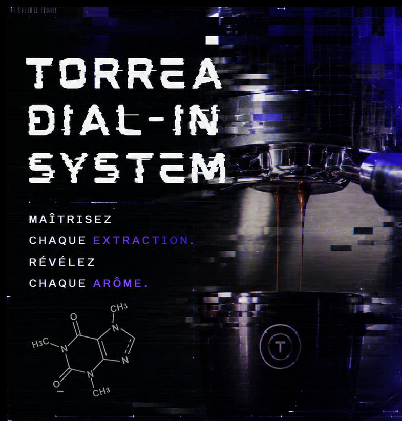 Interface de Torrea Dial‑In : réglages de moulin et paramètres d’extraction